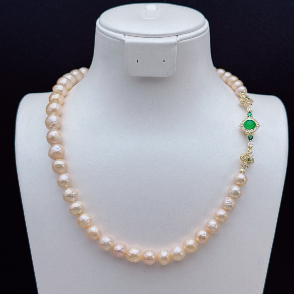 26X207 Handmade Edison Freshwater Baroque Pearl Necklace - Picture 4 of 9
